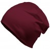 Winter hat with fleece lining - mod.3002:Long, wine, Cotton